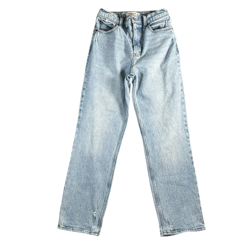 Abercrombie & Fitch Women's The '90s Straight Ultra High Rise Jeans Size 26/2s
